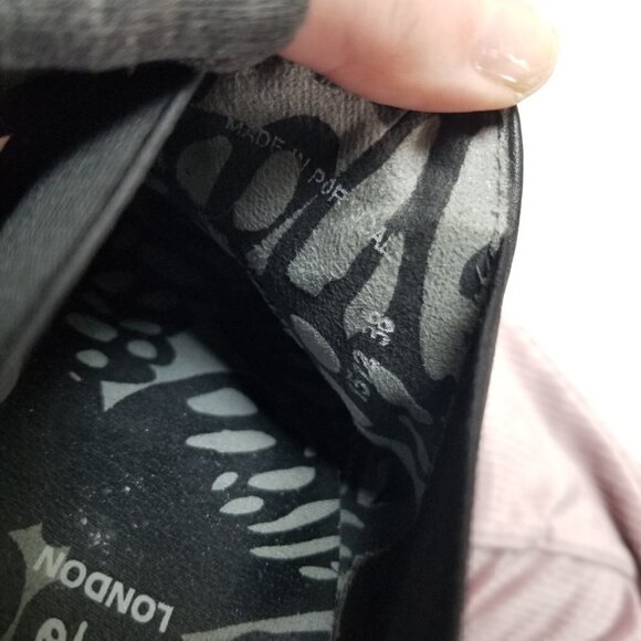 FLY London Bronze Kitten Heel  Ankle Booties Victorian 38 - Picture 4 of 10